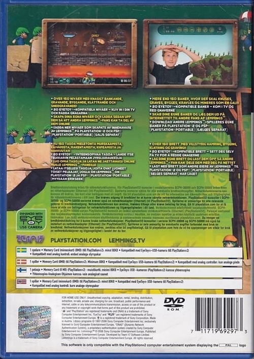 Lemmings - PS2 (B Grade) (Genbrug)